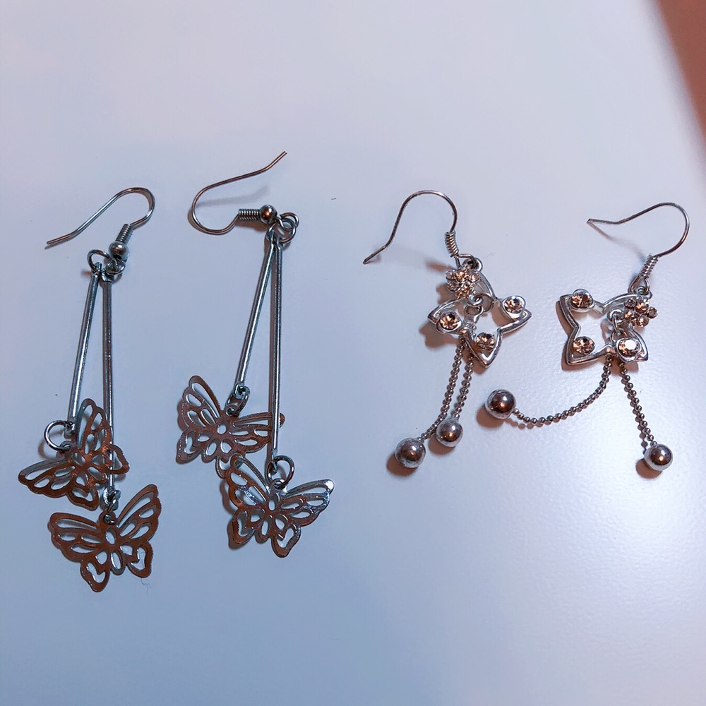 2 pairs new earrings